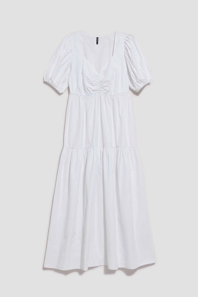 Sukienka z bufiastymi rękawami