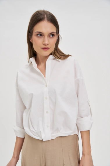 Bawełniana koszula biała 