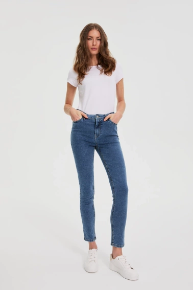 Jeansy skinny niebieskie