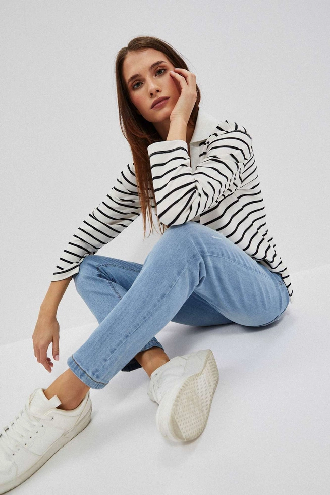 Jeansy niebieskie z prostą nogawką