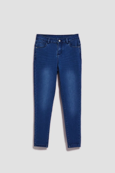 Jeansy skinny push up ciemnoniebieskie