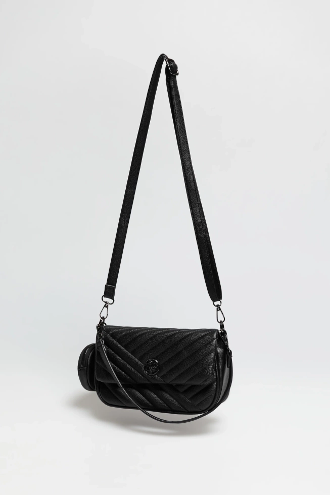 Torebka z podwójnym uchwytem czarna