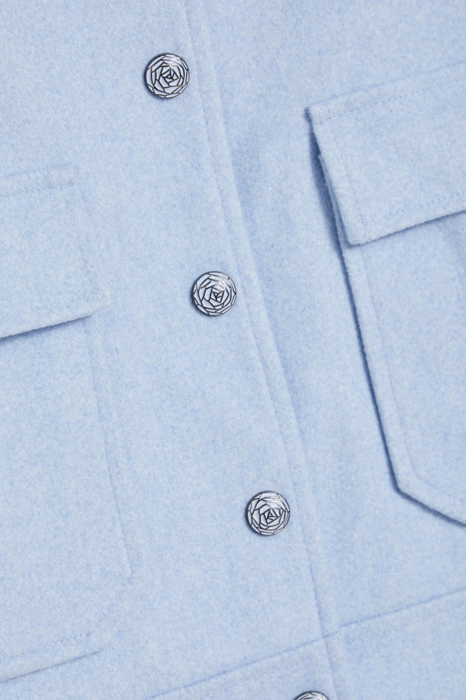 Krótka kurtka błękitna