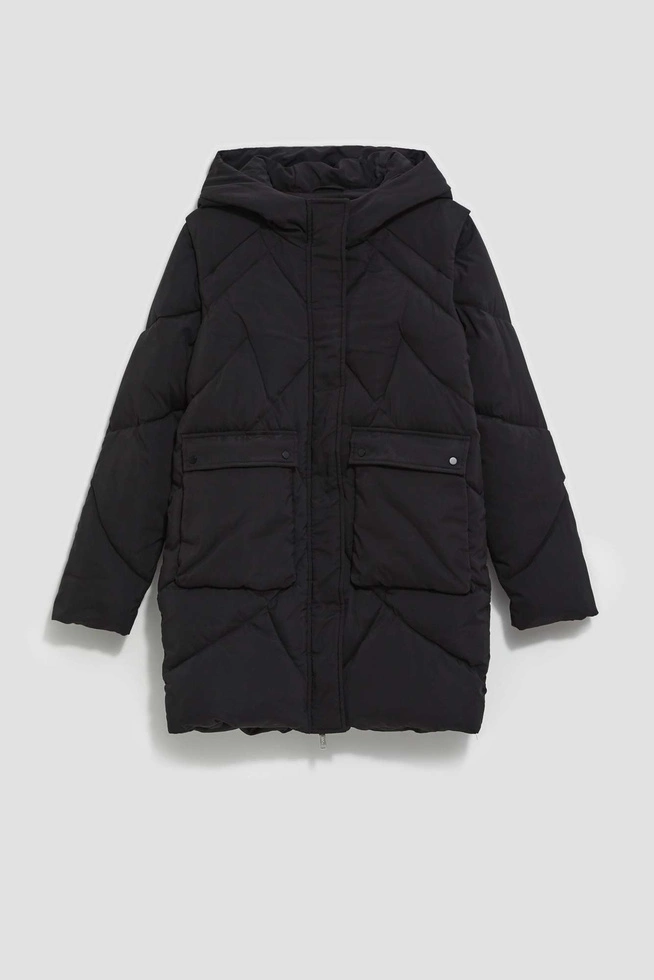 Kurtka z odpinanymi rękawami czarna