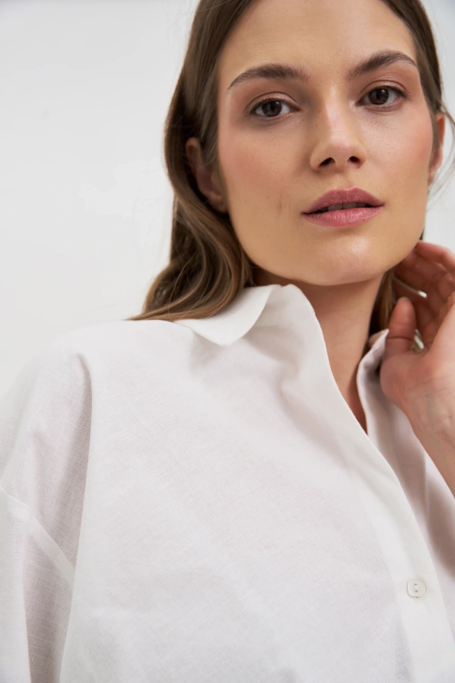 Bawełniana koszula biała