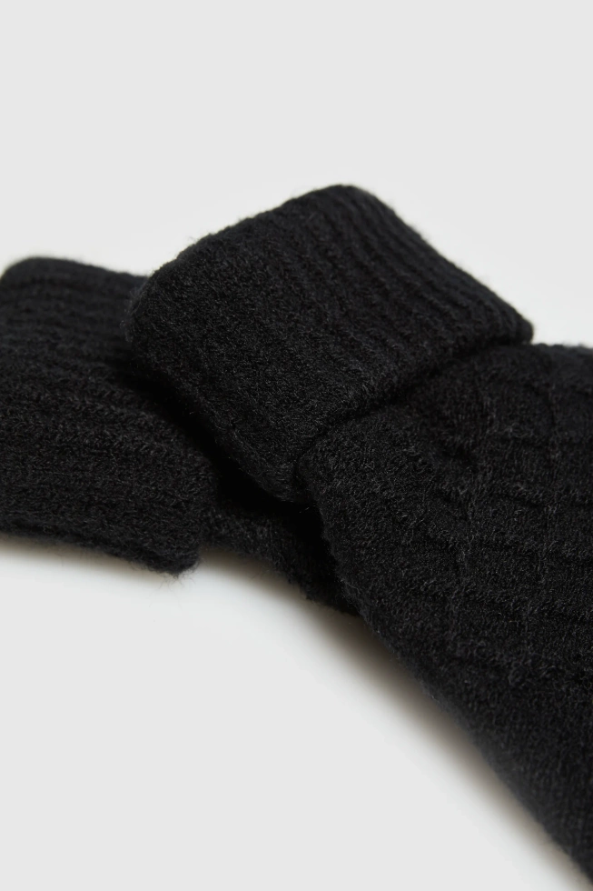 Rękawiczki dzianinowe czarne