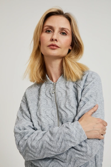 Rozpinana bluza szara 