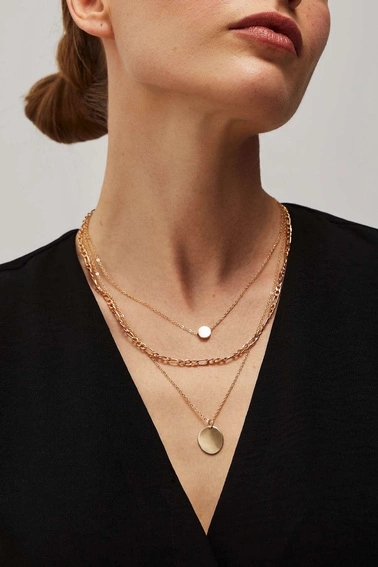 Kaskadowy naszyjnik z zawieszką