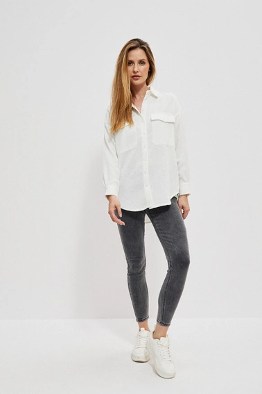 Koszula ze strukturalnej tkaniny