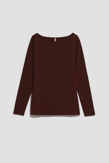 Dopasowana bluzka z długimi rękawami