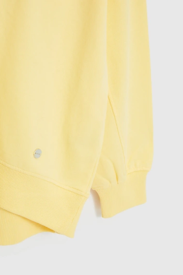 Bluza z dekoltem w serek żółta