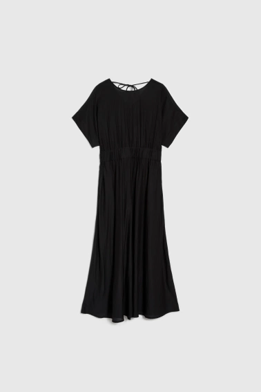 Wiskozowa sukienka czarna