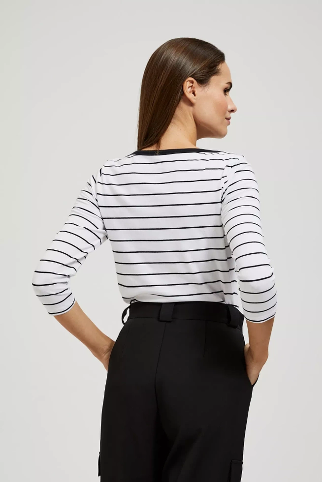 Bluzka biała w paski