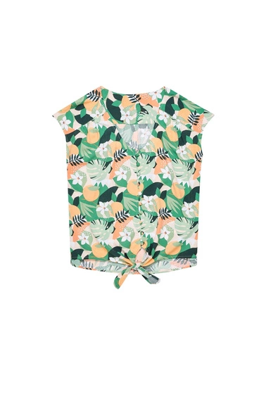 Koszula z roślinnym printem