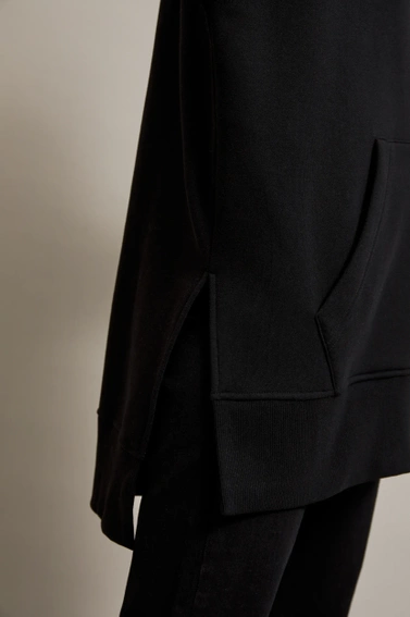 Bluza oversize z kapturem czarna 