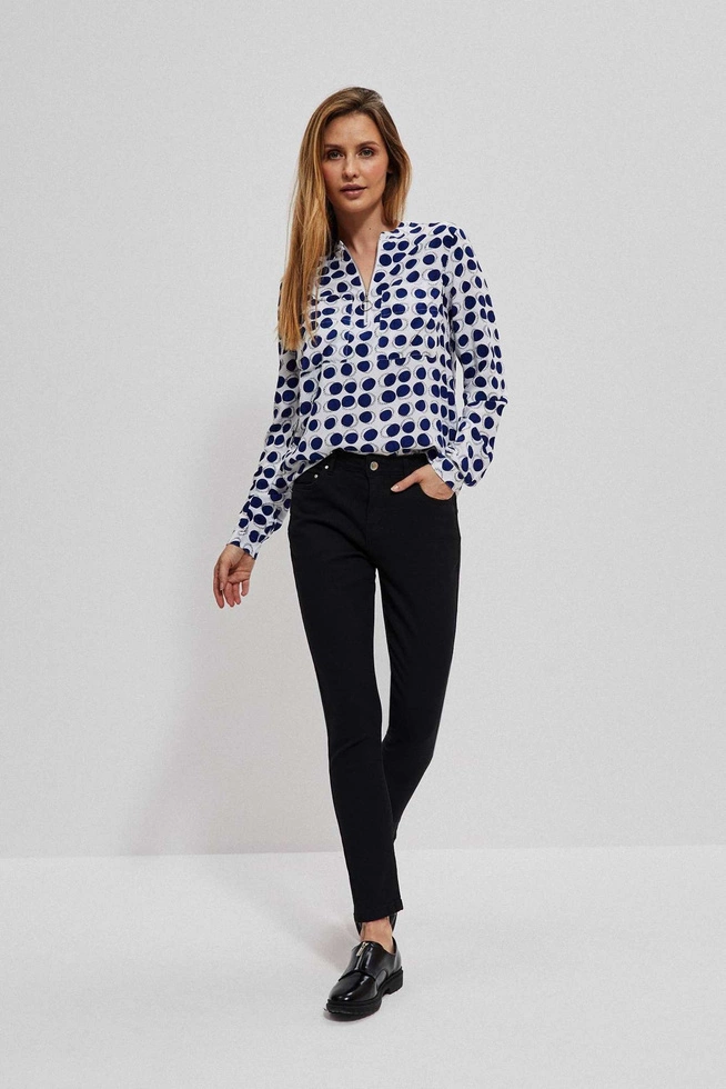 Jeansy push up grafitowe