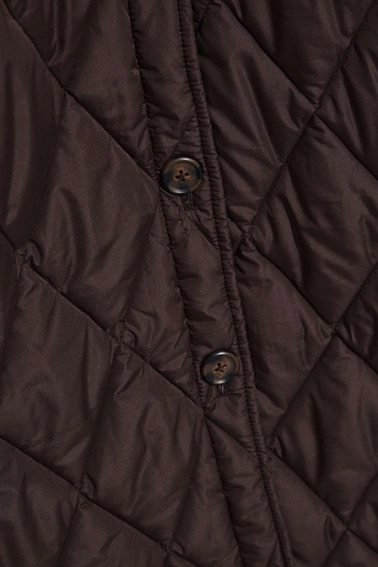 Długa pikowana kurtka