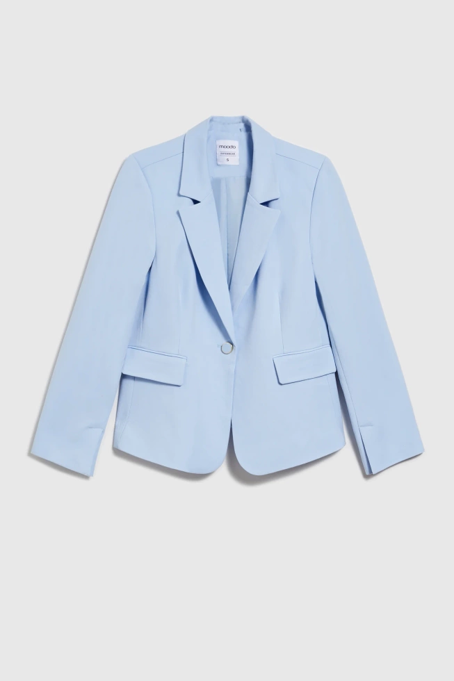 Krótka marynarka błękitna