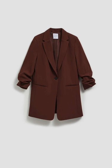 Jednorzędowa marynarka z rekawami 3/4