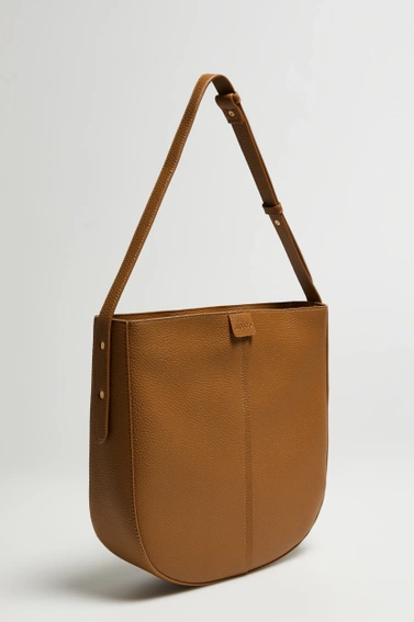 Torebka średniej wielkości brązowa 