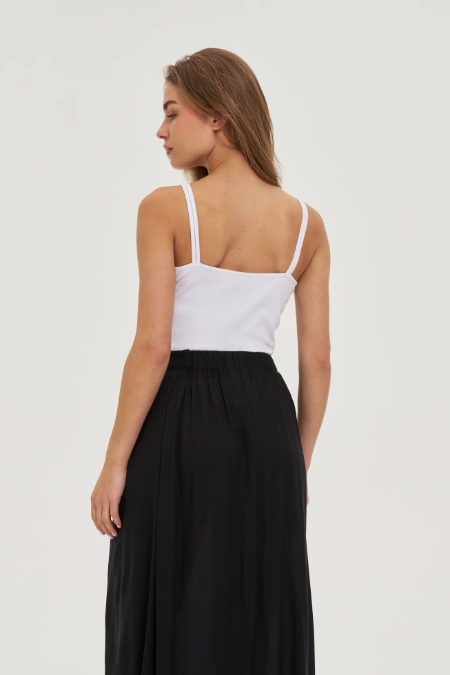 Bawełniany top biały