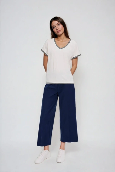 Bluzka z bawełny biała