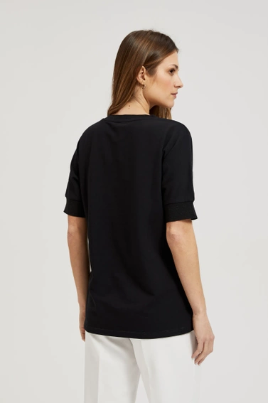 Bluza z dżetami czarna 