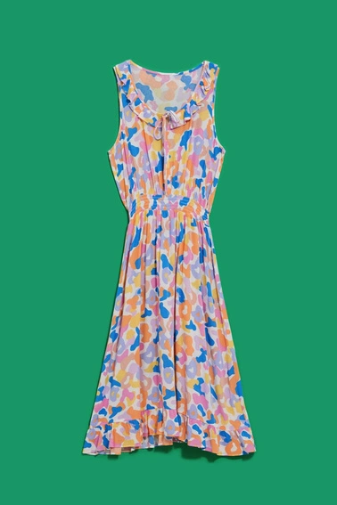 Wiskozowa sukienka midi