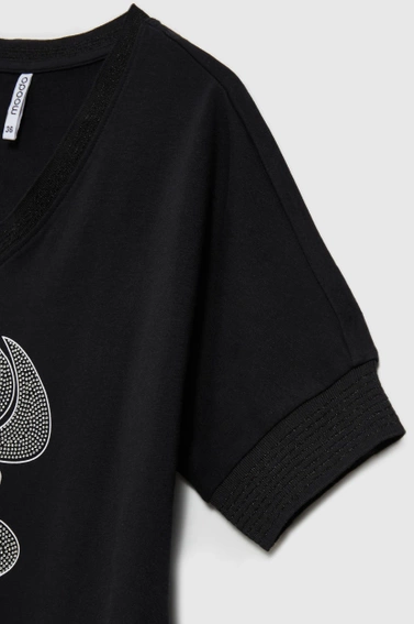 Bluza z dżetami czarna 