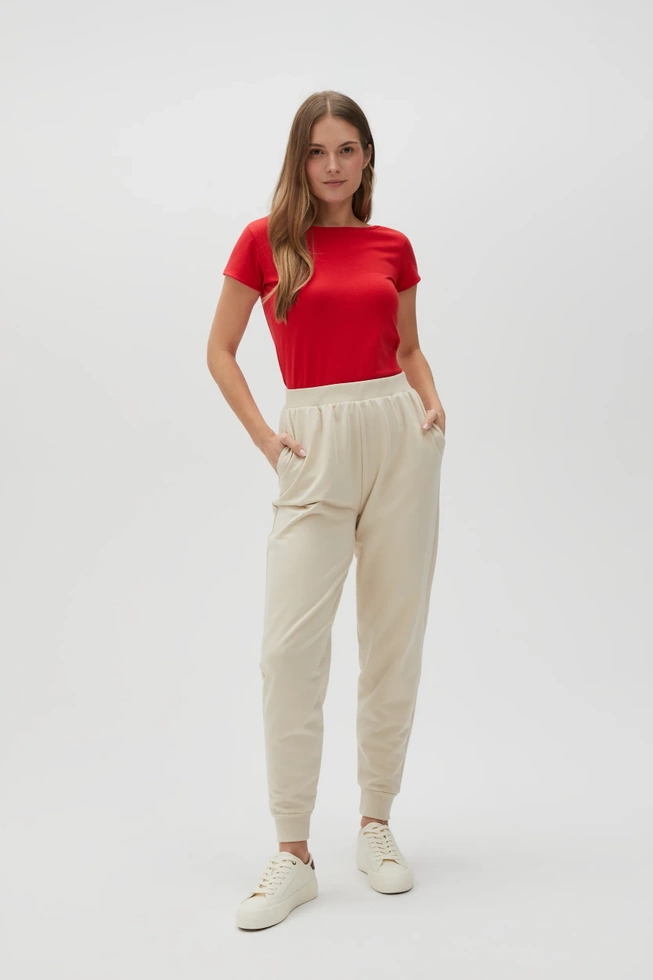 Dopasowany t-shirt czerwony