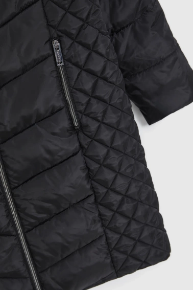 Kurtka z ocieplanym kapturem czarna