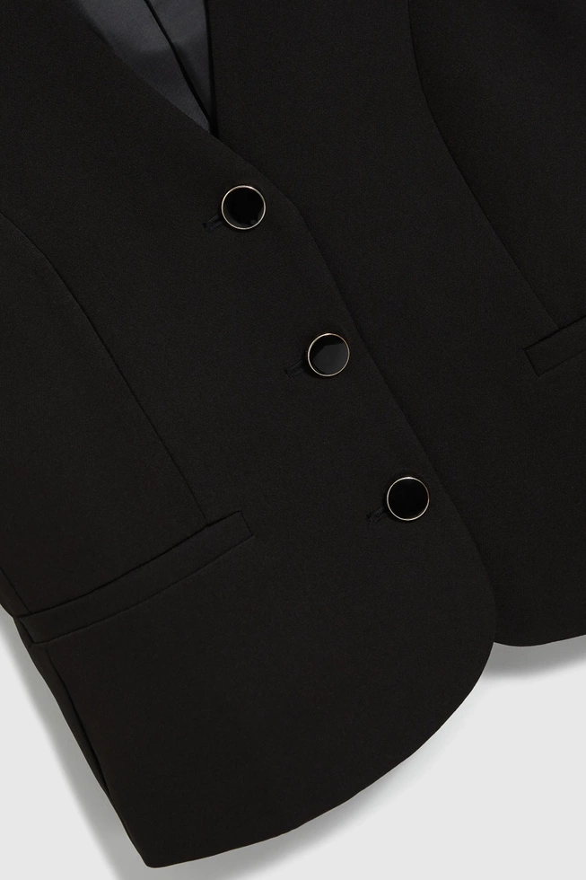 Garniturowa kamizelka czarna