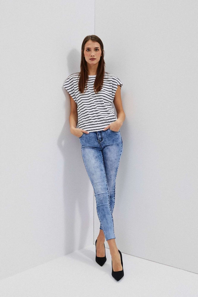 Jeansy rurki błękitne