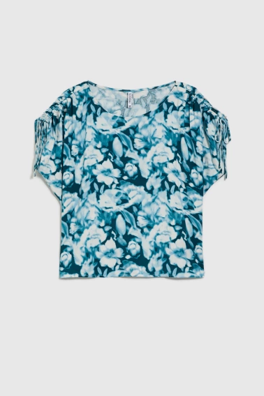 Koszula z wiskozy zielona