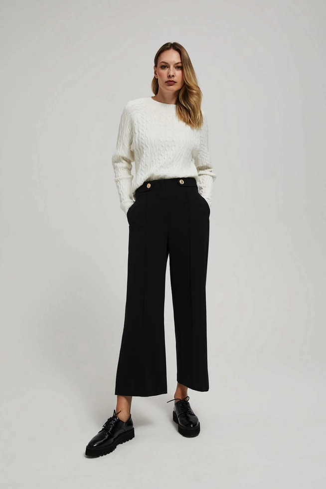 Spodnie z kantem czarne