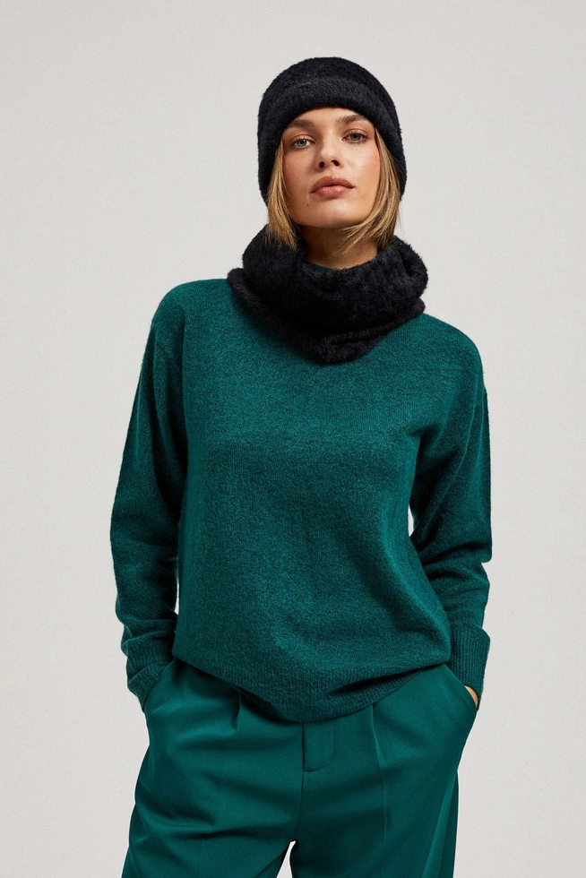 Gładki komin czarny