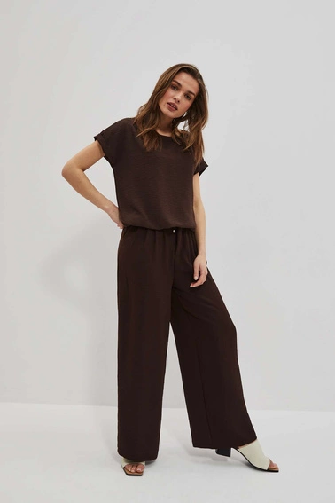 Koszulowa bluzka z wiązaniem w pasie