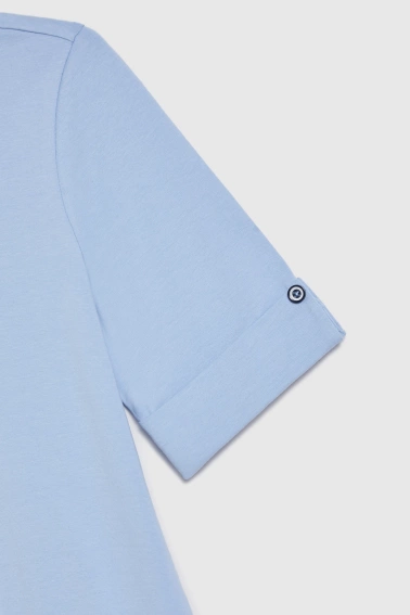 Bawełniana bluzka błękitna