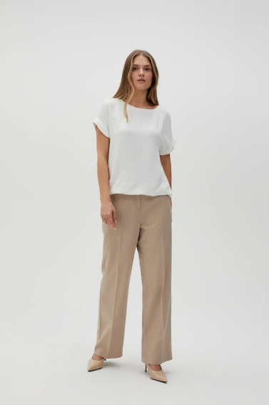 Koszula z krótkimi rękawami biała 