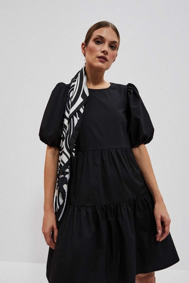 Wzorzysta apaszka czarna