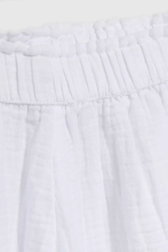 Bawełniane białe szorty