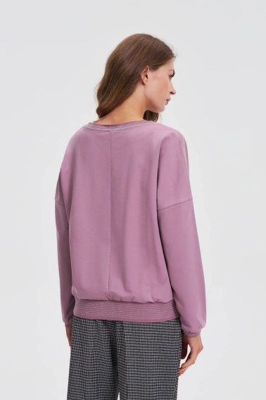 Bluza z bawełny różowa