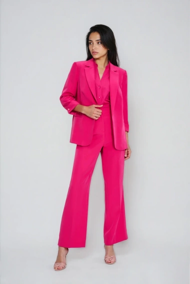 Marynarka z rękawami 3/4 fuksjowa 