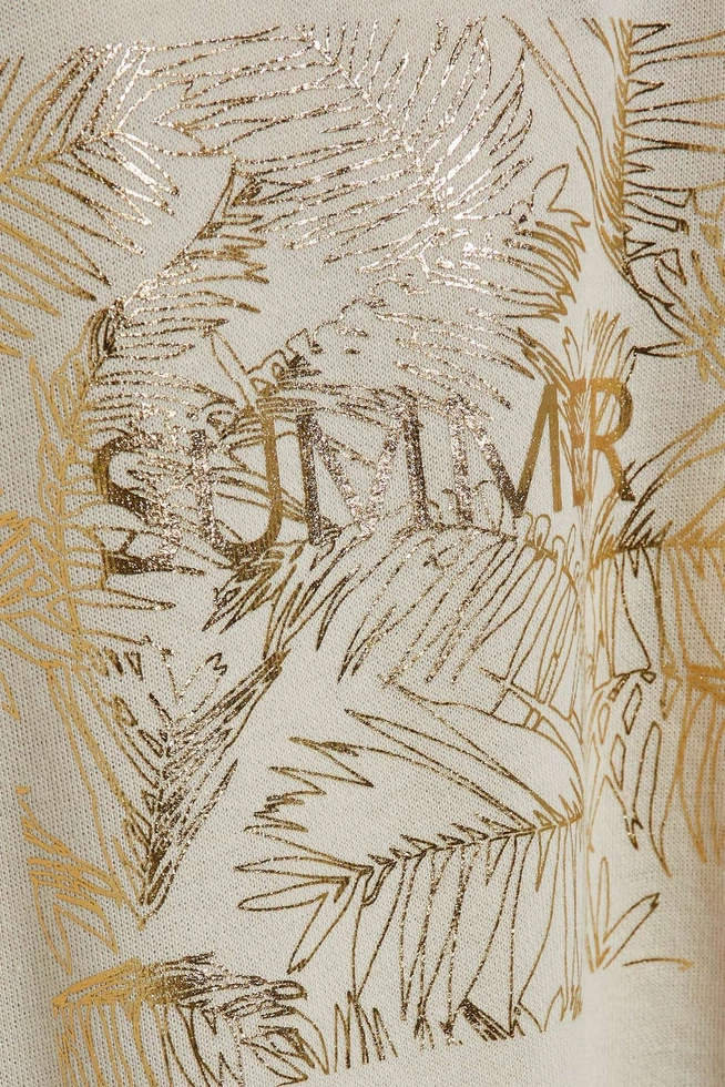 Bluza z nadrukiem piaskowa