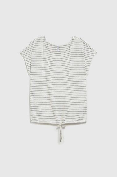 Bluzka w paski biała