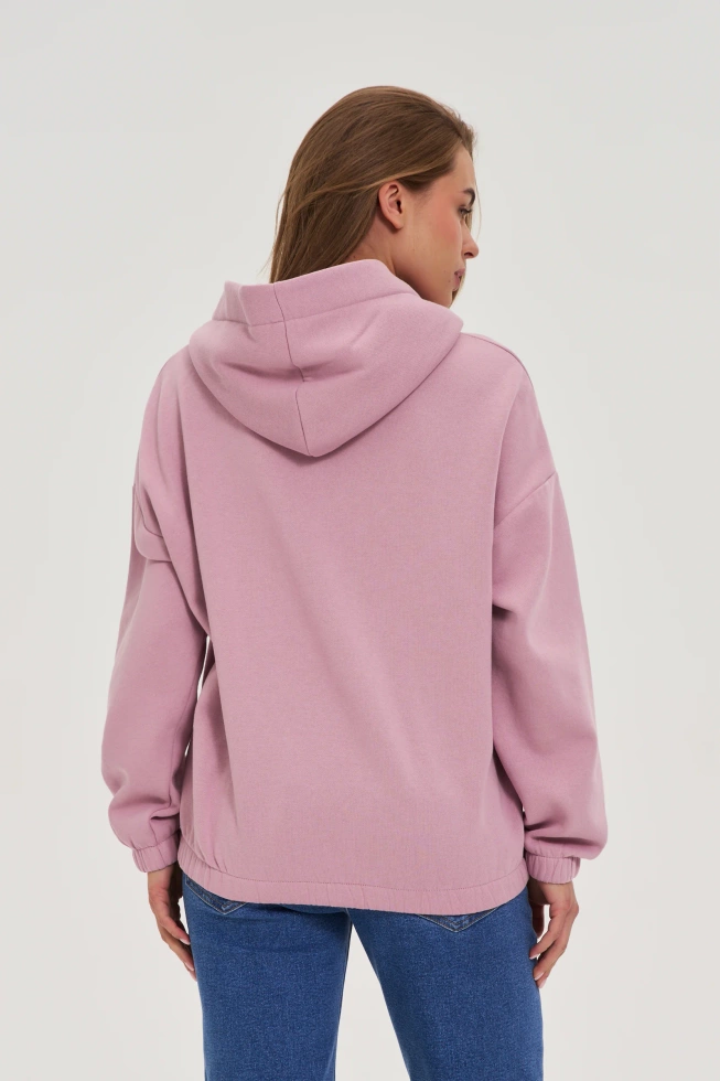 Bluza z kapturem różowa