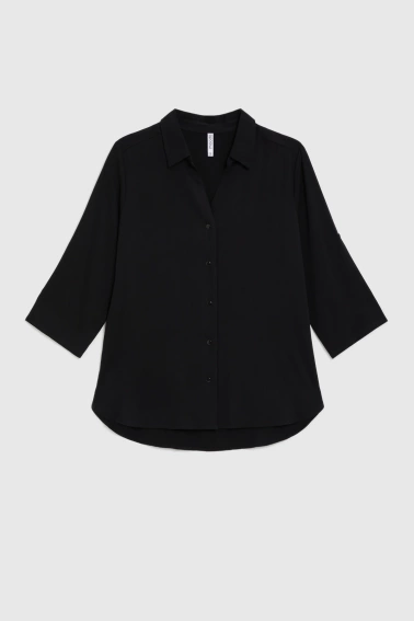 Koszula z wiskozy czarna