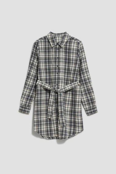 Koszula w kratę grafitowa