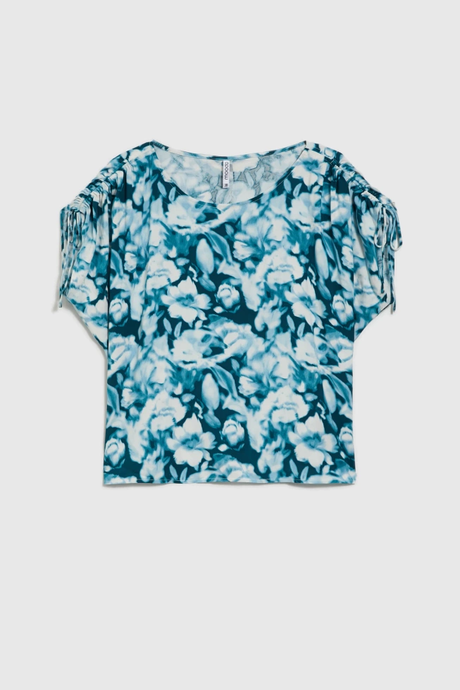 Koszula z wiskozy zielona