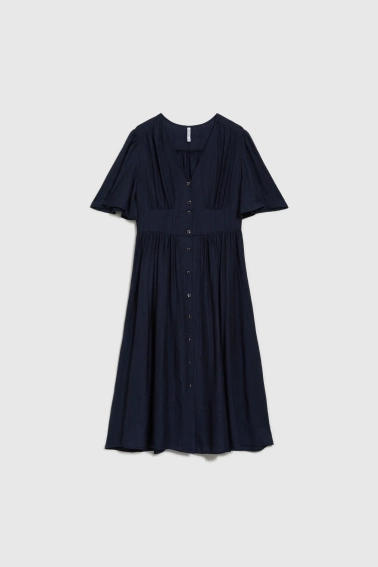 Sukienka z wiskozy granatowa